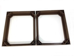Fisher DS-825 Floor Speaker Stands Risers Base 13.5 x 11.5 x 2 Original Vintage