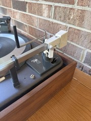 🍊Vintage 1963 Garrard Type A II Turntable Record Player on Wood Base NICE
