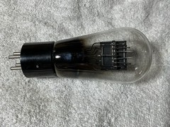 National Union 483 Type 45 Globe Tube 5 Volt Power Triode Black Plate Engraved
