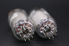 GE 6267 EF86 Pair – West Germany – Silver Mesh Shield – Cup Getter