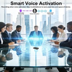 64GB Voice Recorder – Audio Recorder with One Button Recording – Voice Activa…