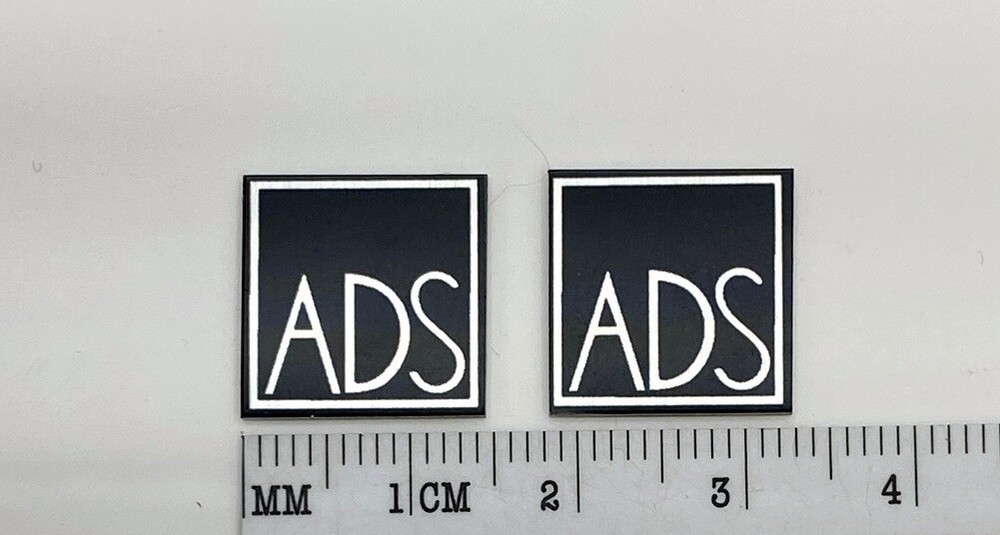 ADS Speaker Badge Logo Emblem PAIR L710 L810 for Grille