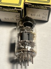 NOS / NIB SYLVANIA 6DJ8 ECC88 TUBE MATCHED PAIR