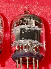 Two GE 6386 Tubes /Amplitrex Tested +100%/D Get /x3 Mica /Black P / Mid 1950’s