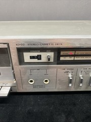JVC KD-D2 ANRS Dolby Noise Reduction Single Stereo Cassette Deck Silver Works