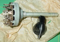 2 Vintage Tube Radio TV Technicians Mallory Volume Control Rotary Switches Lot