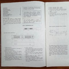 VINTAGE TEAC EQA-5 GRAPHIC EQUALIZER OWNER’S/SERVICE MANUAL