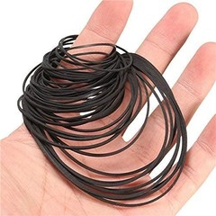 Cassette Recorder Maintenance Rubber Belts – 50PCS Square 40-135MM Mix Pack