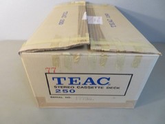 Vintage Teac 250 Stereo Cassette Deck Recorder For Parts or Repair Not Working