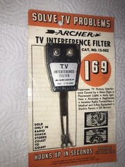 Vintage Radio Shack Tandy Archer TV Interference Filter – New Made In Japan