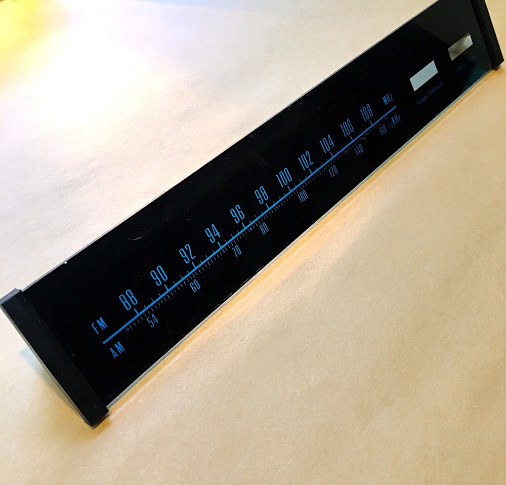 Vintage Realistic STA-80 Stereo Receiver Inner Painted Dial Glass