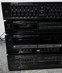 Vtg Stereo Kenwood KA-76 Stereo Amplifier, KX-56CW, GE-46 Equalizer, KT-56 Tuner