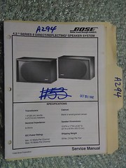 Bose 4.2 series II service manual original repair book stereo speaker system
