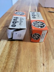 Lot Of 2 Vintage GE Electronic Tubes 5U4GB 5AS4A