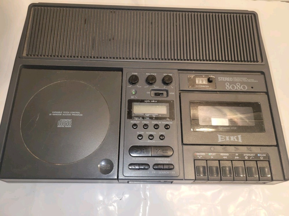 Eiki 8080 Stereo CD Player / USB / Cassette Tape Recorder- Parts Only