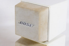 Vintage BOSE AM-5 Speakers Accustimass Cube System White TESTED WORKING
