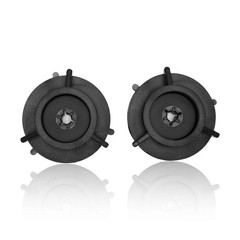 10″ Lockable Nab Hub Adapter Pair – Universal Reel to Reel Tape Recorder Opener