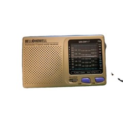 Vintage Bell & Howell Transistor Radio 9 Band World Receiver FM MW SW Works!!