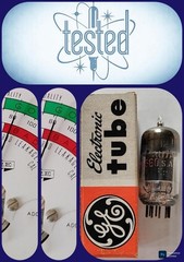 GE 12AU7WA 6189 Vacuum Tube TESTED 80/80 Military Grade Fender McIntosh Ampeg