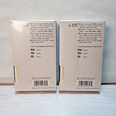 Sony L-125 Dynamicron Beta Tapes Lot of 2 NEW Sealed