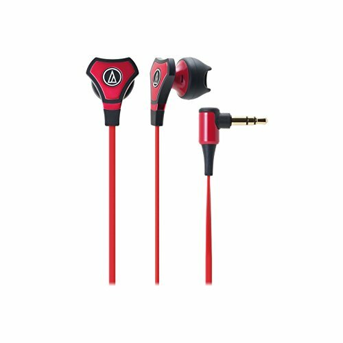 Audio Technic Audio-Technica ATH-CHX5 SonicFuel Hybrid Earbud Headphones – Red