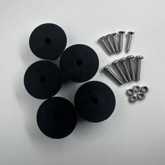 5 New FEET w/ hardware for Sansui G-8000 G-9000G-9000DB Heavy-Duty Foot Parts