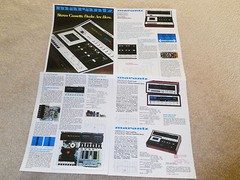 Marantz 1977 Cassette Brochure, 4 pg, 5420,5220,5120, Specs, Articles, Pics,INFO