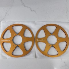 One Pair 10.5” Red Technics Tape reel High Quality Aluminum Take Up Reel