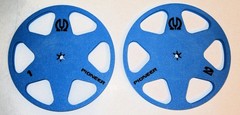 Pioneer 7″ Plastic Blue Empty Tape Reel For Reel Tape Recorders 1/4″ Set of 2