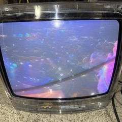 13″ Magnavox See Through Clear Shell Prison TV CRT Gaming Retro No Remote