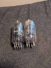 1960 Matched Pair RCA 12AU7A ECC82 ‘Clear Top’ – Tested Strong!