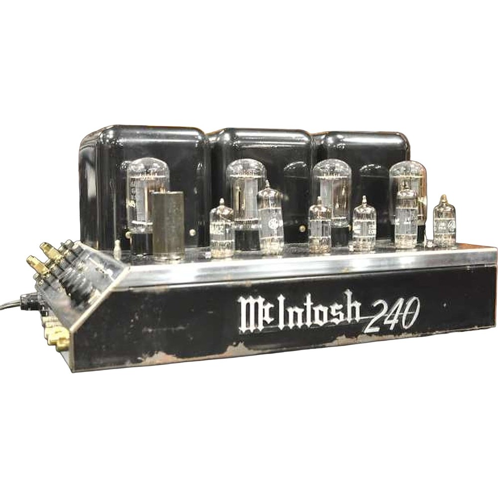 Serviced Vtg McIntosh MC240 Tube Power Amplifier Upgraded Caps 6L6GC Auth Japan