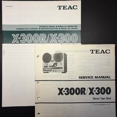 VINTAGE TEAC X-300R/X-300 STEREO TAPE DECK SERVICE/OWNER’S MANUAL