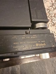 McIntosh MR-78 Stereo Tuner Tested Working