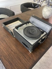 Hamilton Model Portable Record Player Vintage Tested And Working
