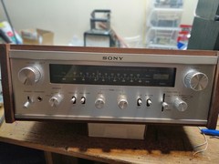 Sony STR-6045 wood cabinet AM/FM Stereo Receiver 1971 Vintage Serviced See Video