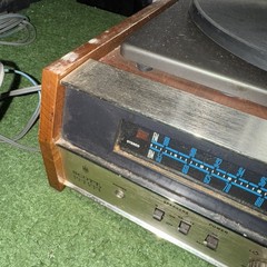 RARE HH Scott Type 715 Combo Record Player Receiver Radio Wood Finish Read
