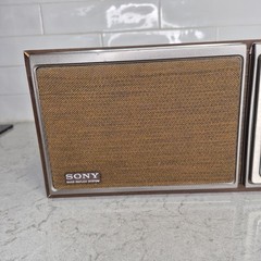 Sony Bass Reflex System FM/AM 2 Band Radio Model ICF-9580W Tested Working