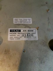 TEAC AN-60 Noise Reduction Power Up ONLY No Testing Was Done ESTATE G4256pth