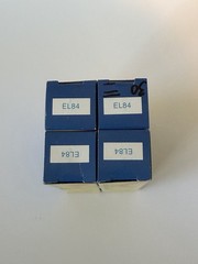 New Quad JJ ELECTRONICS Factory Matched EL84 Vacuum Tubes in Original Boxes