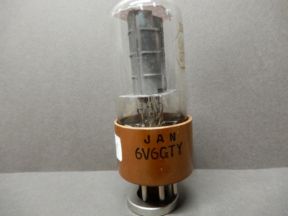 RCA 1962 JAN 6V6GTY Vacuum Tube Amplitrex Tested Strong But 7 Microamps HK Leak