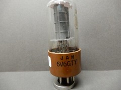 RCA 1962 JAN 6V6GTY Vacuum Tube Amplitrex Tested Strong But 7 Microamps HK Leak