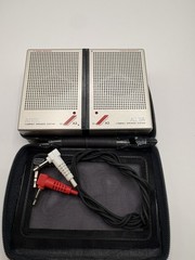 Aiwa SC-A3 Compact Speaker System with Carrying Case and Audio Cables -Working