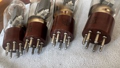 Quad Hytron Brown Base VT-101 (837) NOS HF Beam Power Tubes