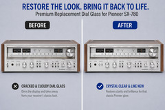 Pioneer SX-780 Dial Glass Replacement Part