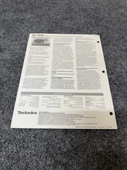 ⭐️ Original Technics SL-5100 Stereo Turntable Dealer Sales Brochure NICE! ⭐️