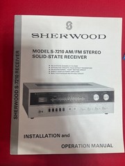 Sherwood S-7210 New Prof. Installed Vol. On/off volume switch great condition