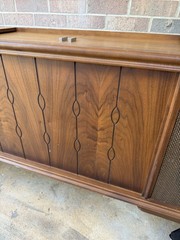 🍊Vintage 1964 MCM RCA Victor Stereo Record Player Console | Model 4FT44W WORKS!