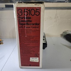 Vintage GE 3-5105 Tape Recorder w/dual Mic system both mics work super clean!