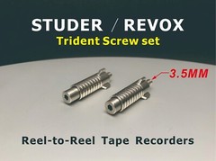 2X STUDER REVOX Trident Screw Set Screw Diameter 3.5mm